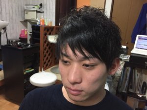 前髪ストレートメンズ 大分美容室ブルーハンズ