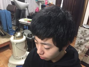 メンズ　縮毛矯正